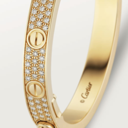 LOVE BRACELET, DIAMOND-PAVED