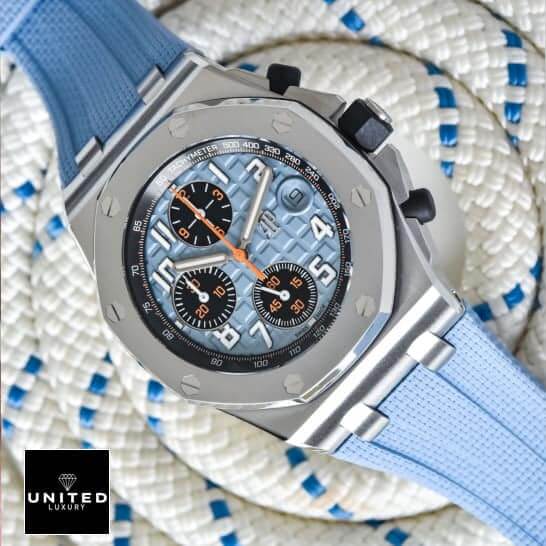 Athtudemars Pthtiguet 26238ST Blue Dial Replica 1 Athtudemars Pthtiguet 26238ST Replica has a rope on the back