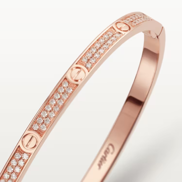 LOVE BRACELET, SMALL MODEL, PAVED
