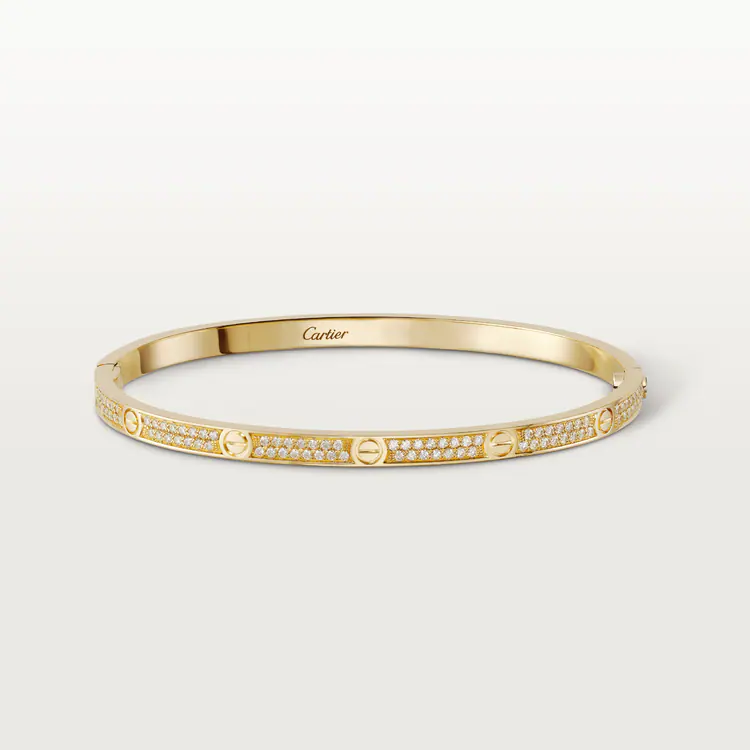 LOVE BRACELET, SMALL MODEL, PAVED