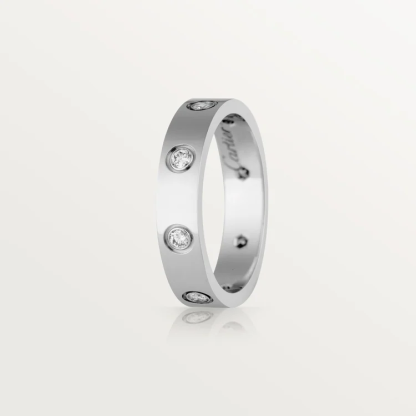 LOVE WEDDING BAND, 8 DIAMONDS