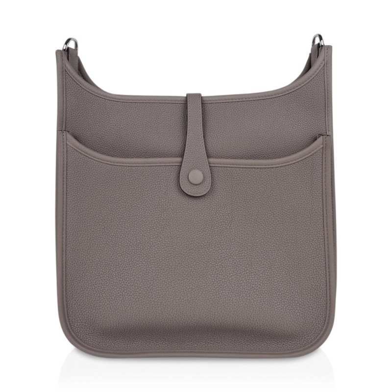 Evelyne PM Bag Gris Asphalte Palladium Hardware New w/Box