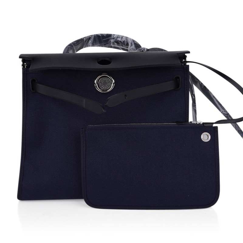 Herbag Zip Navy on Black 31 Militaire Canvas / Vache Hunter Leather