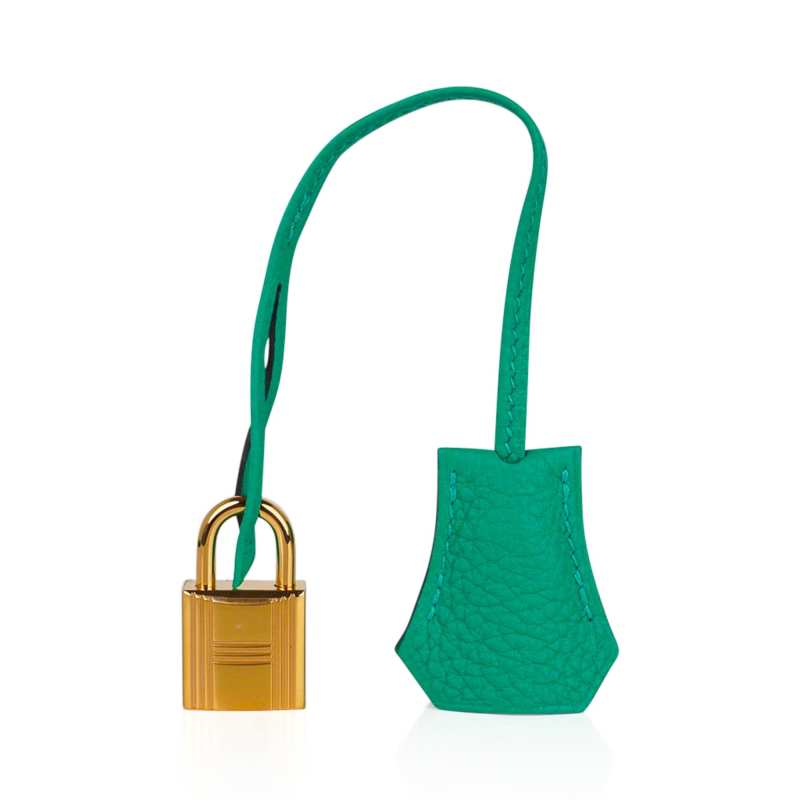 Kelly Retourne 25 Bag Menthe Togo Gold Hardware New w/Box