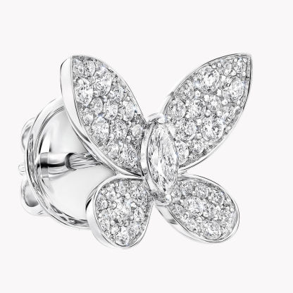 Pavé Butterfly Diamond Small Stud Earrings