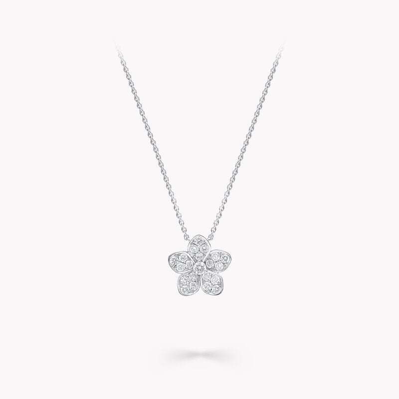 Wild Flower Pavé Diamond Pendant