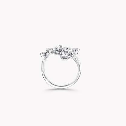 Triple Butterfly Silhouette Diamond Ring