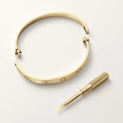 LOVE BRACELET, CLASSIC MODEL, BRUSHED & JUSTE UN CLOU BRACELET, CLASSIC MODEL
