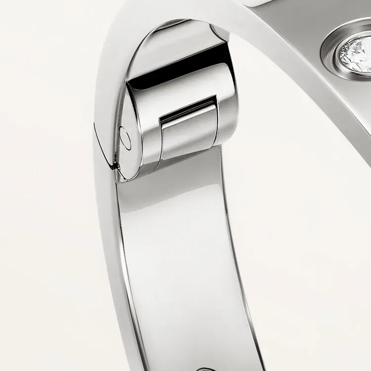 PANTHERE DE CARTIER WATCH SMALL MODEL & LOVE BRACELET CLASSIC MODEL, 4 DIAMONDS