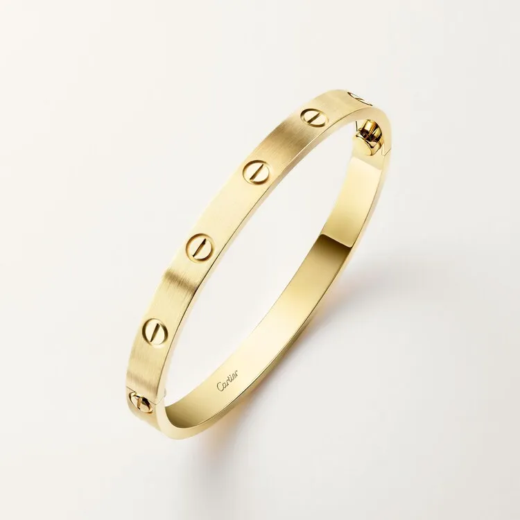 LOVE BRACELET, CLASSIC MODEL, BRUSHED & JUSTE UN CLOU BRACELET, CLASSIC MODEL