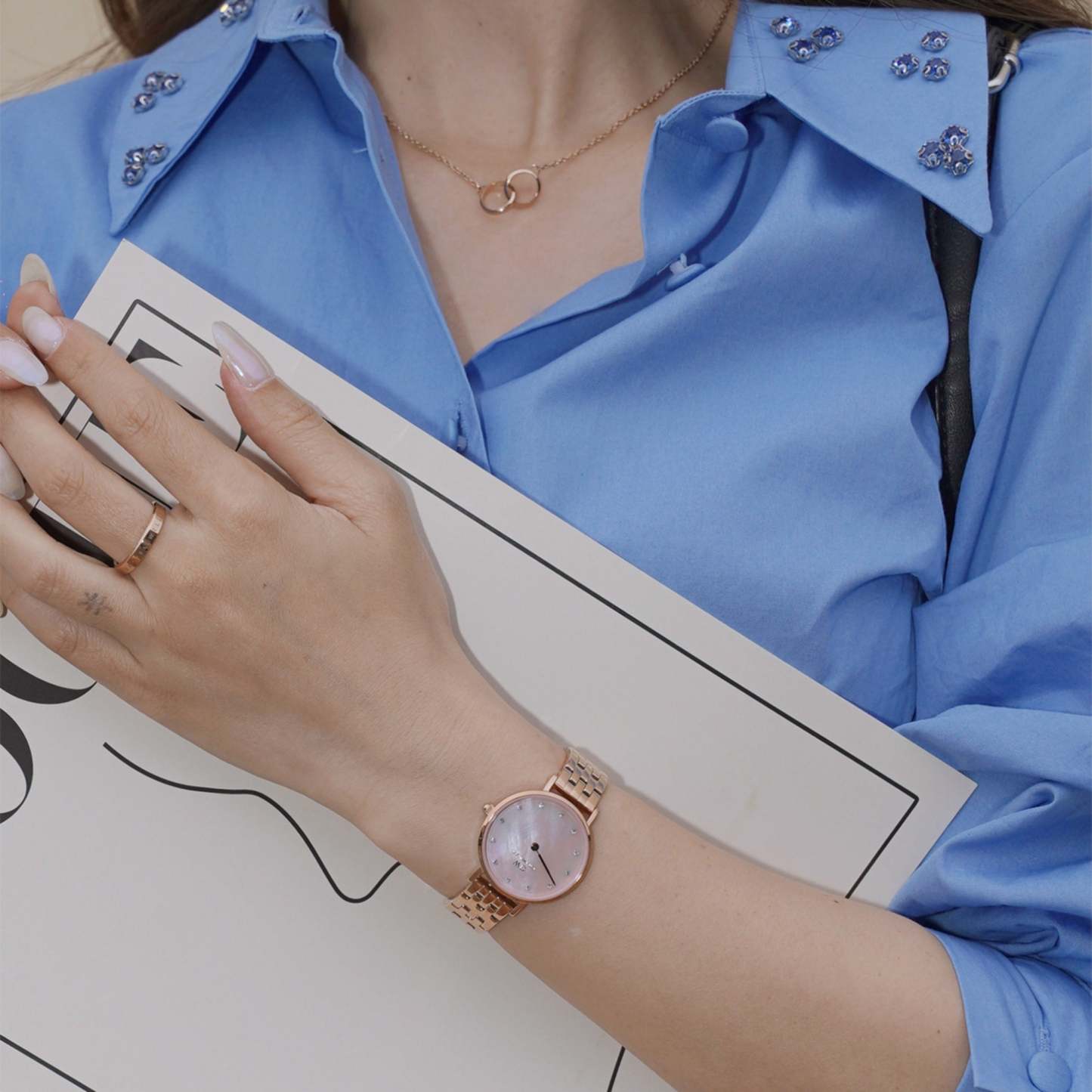 Petite Lumine 5-Link Melrose MOP