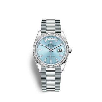 Day-Date 36mm, Platinum, Ref# 128396tbr-0003