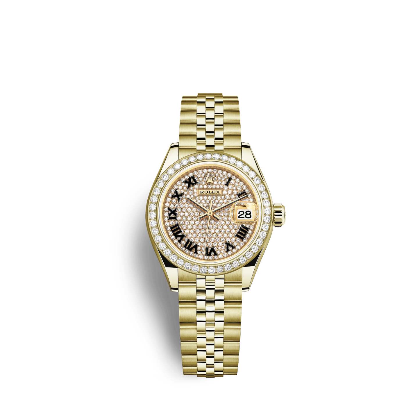Lady-Datejust 28, 18kt Yellow Gold and diamonds, Ref# 279138RBR-0030