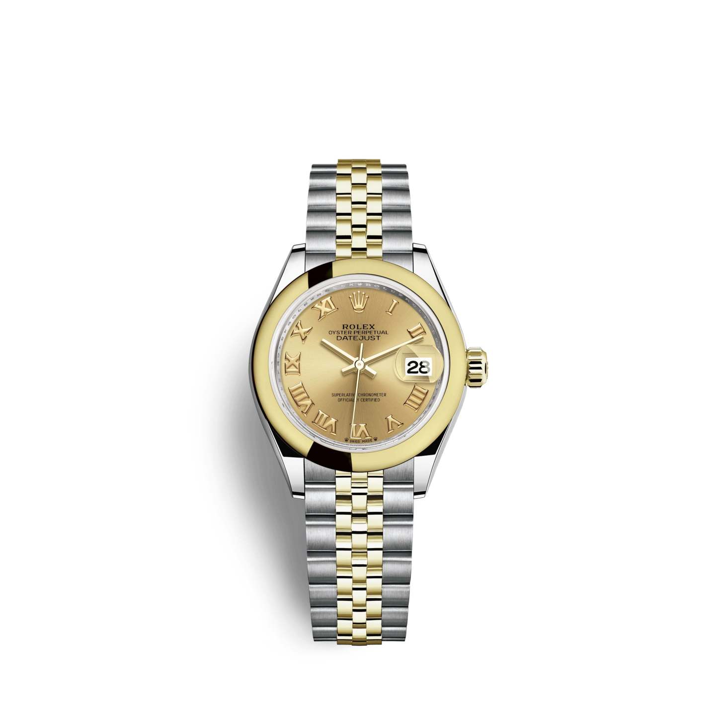 Lady-Datejust 28, Oystersteel and 18k Yellow Gold, Ref# 279163-0009