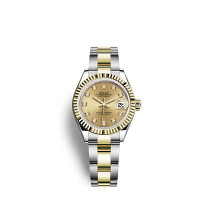 Lady-Datejust 28, Oystersteel and 18k Yellow Gold, Ref# 279173-0012