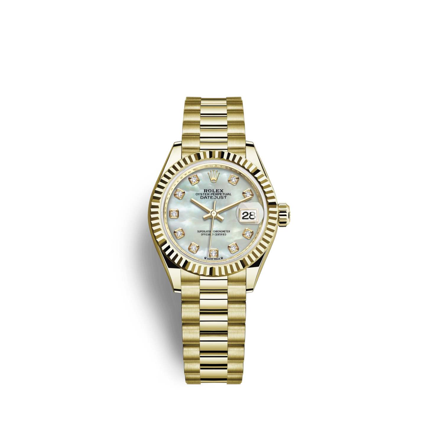 Lady-Datejust 28, 18k Yellow Gold, Ref# 279178-0025