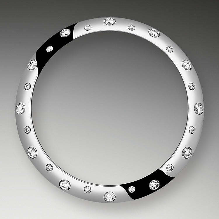 Datejust 31, Oystersteel, 18kt White Gold and diamonds, Ref# 278344RBR-0012