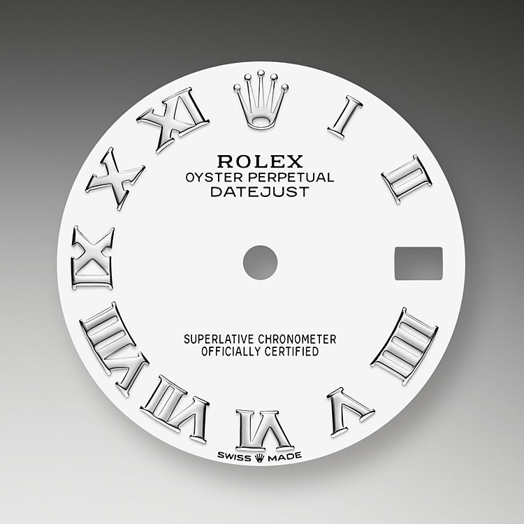 Datejust 31, Oystersteel, 18kt White Gold and diamonds, Ref# 278344RBR-0012