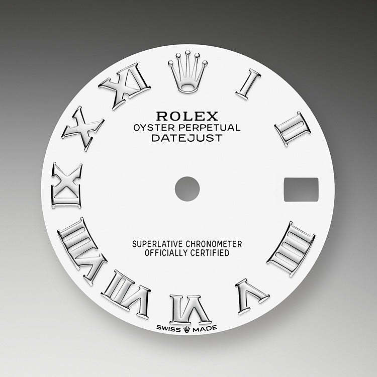 Datejust 31, Oystersteel, 18kt White Gold and diamonds, Ref# 278344RBR-0012