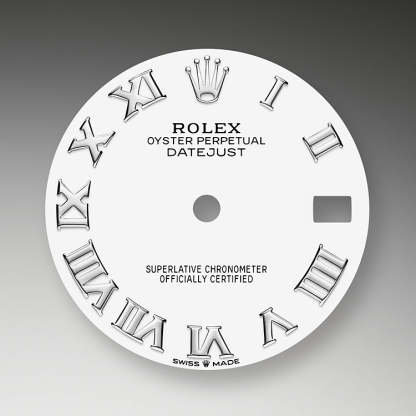 Datejust 31, Oystersteel, 18kt White Gold and diamonds, Ref# 278344RBR-0012