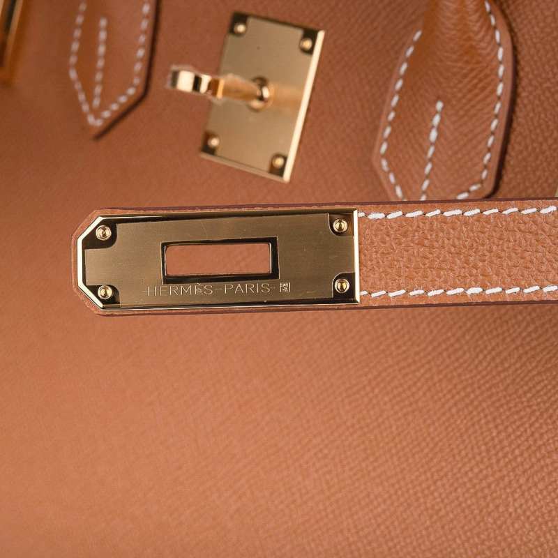 Birkin 30 Sellier Bag Gold Veau Graine Monsieur Laiton Limited Edition