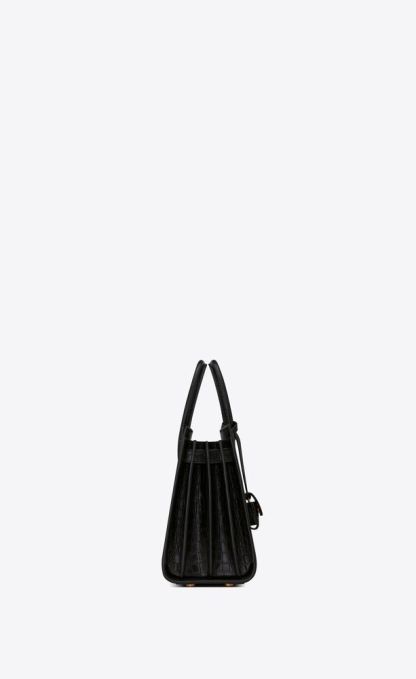 SAC DE JOUR BABY IN MATTE CROCODILE EMBOSSED LEATHER