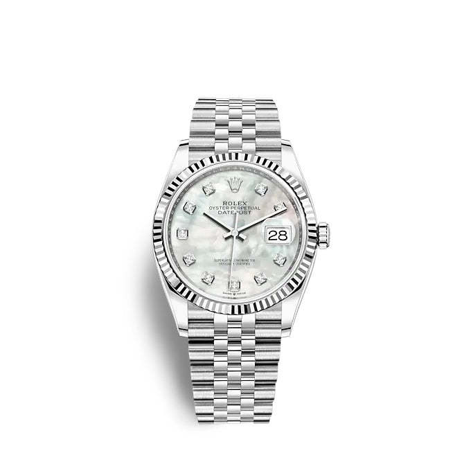 Datejust 36 Oystersteel and white gold Ref# 126234-0019