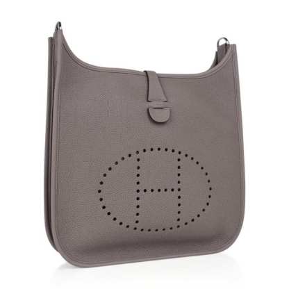 Evelyne PM Bag Gris Asphalte Palladium Hardware New w/Box