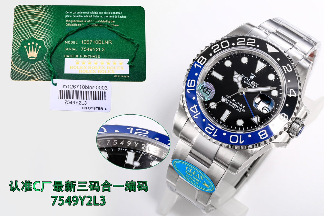 G8   GMT-Master II--- 126710BLNR---40mm