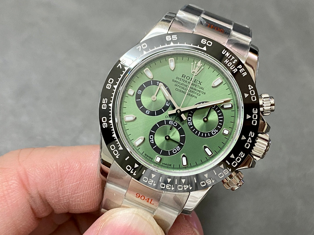D10   Daytona---Black-and-Green Noodles--40mm