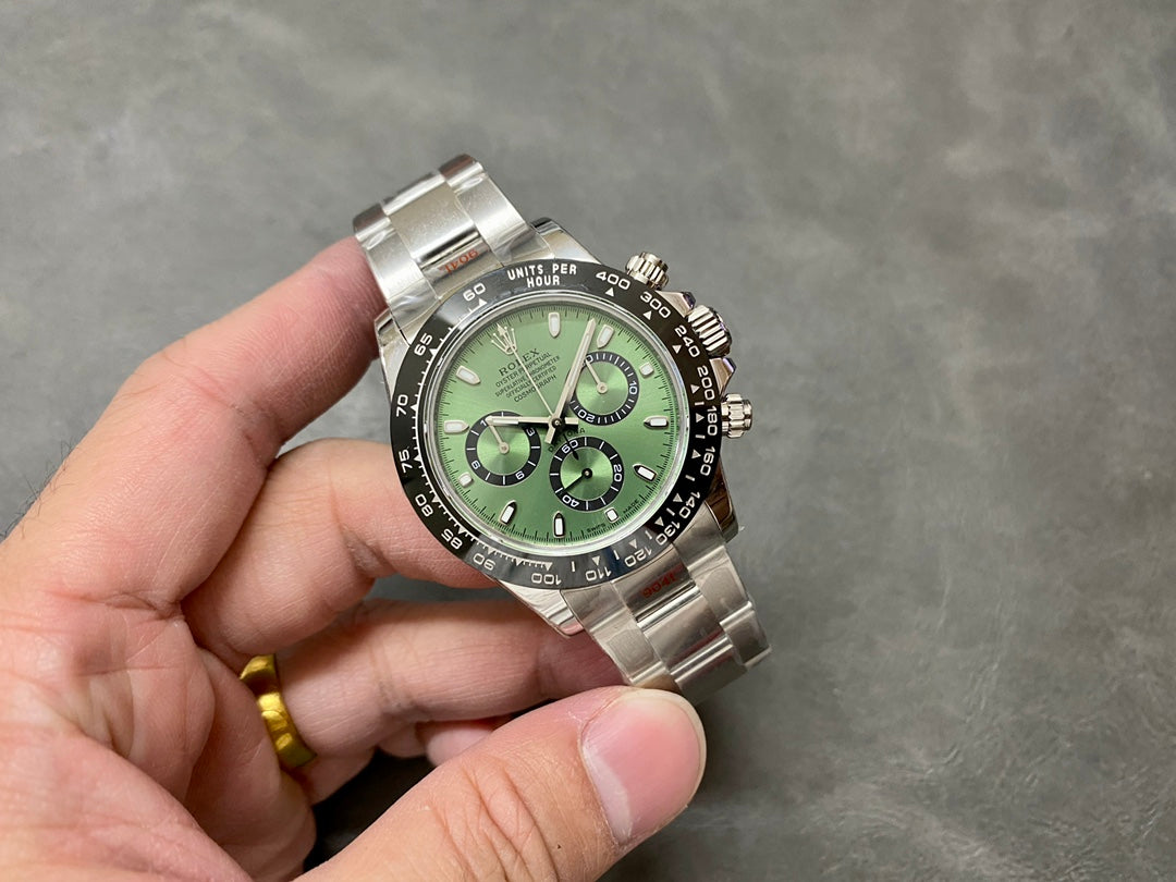 D10   Daytona---Black-and-Green Noodles--40mm