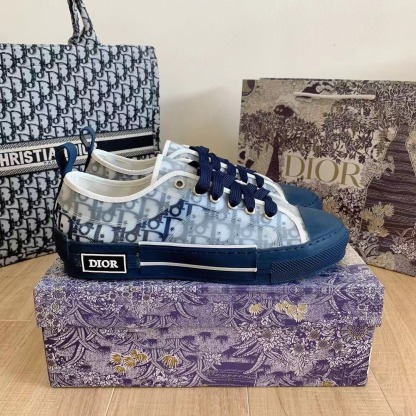 B23 Low-Top Sneaker Blue Oblique Canvas