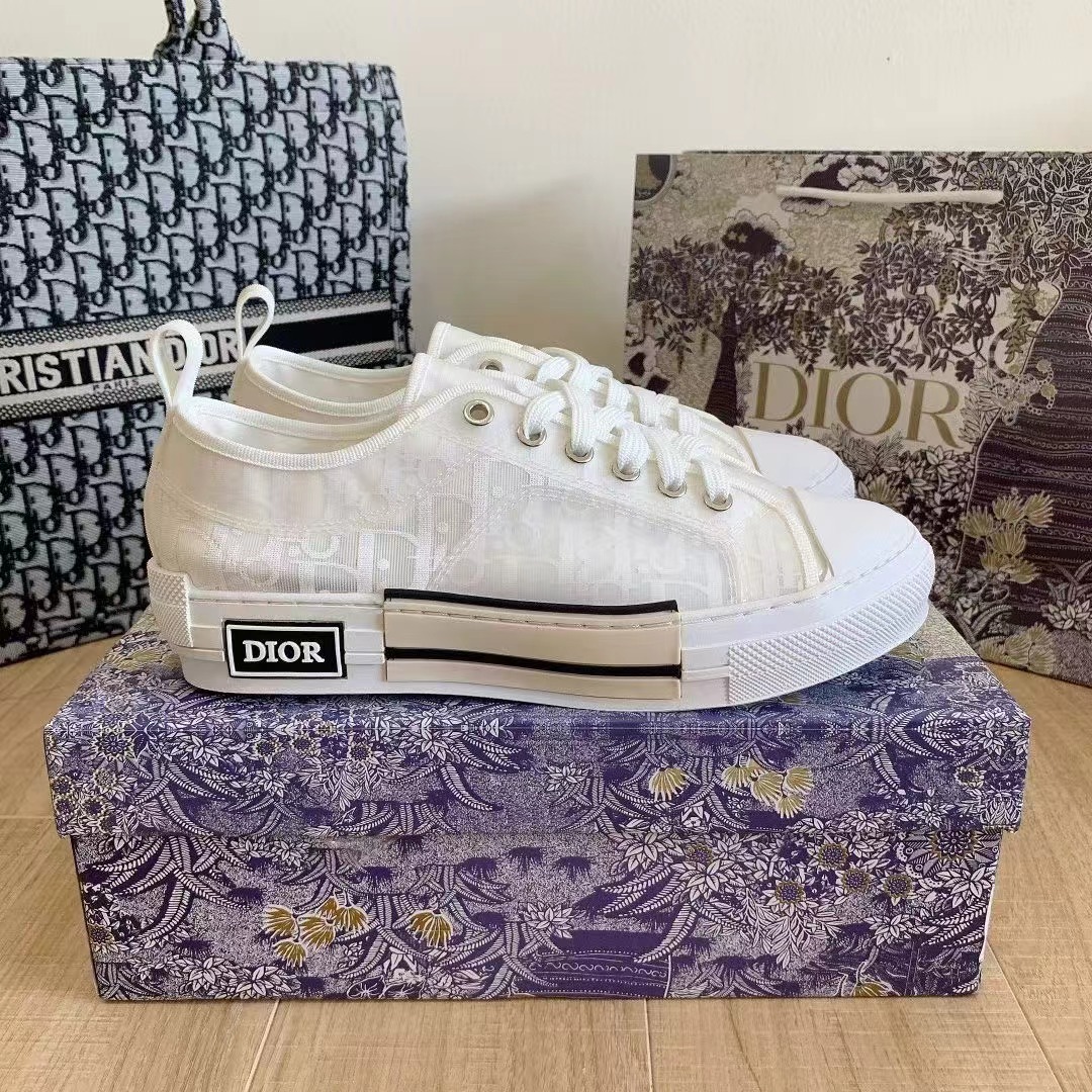 B23 Low-Top Sneaker White Oblique Canvas