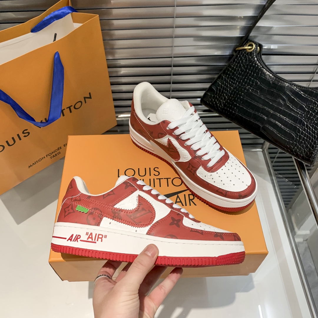 Air Force 1 Low "Virgil Abloh - White/Red" sneakers