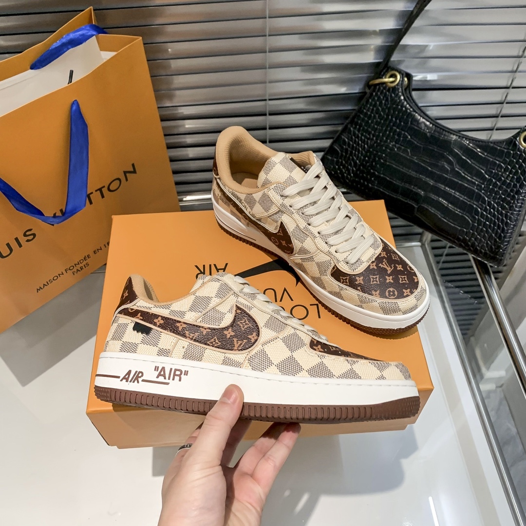 Air Force 1 Low "Virgil Abloh - Beige/Coffee" sneakers