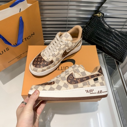 Air Force 1 Low "Virgil Abloh - Beige/Coffee" sneakers