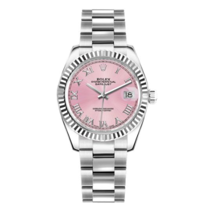 Datejust 31 Pink Roman Numeral Oyster Bracelet Ladies Watch 178274-0076
