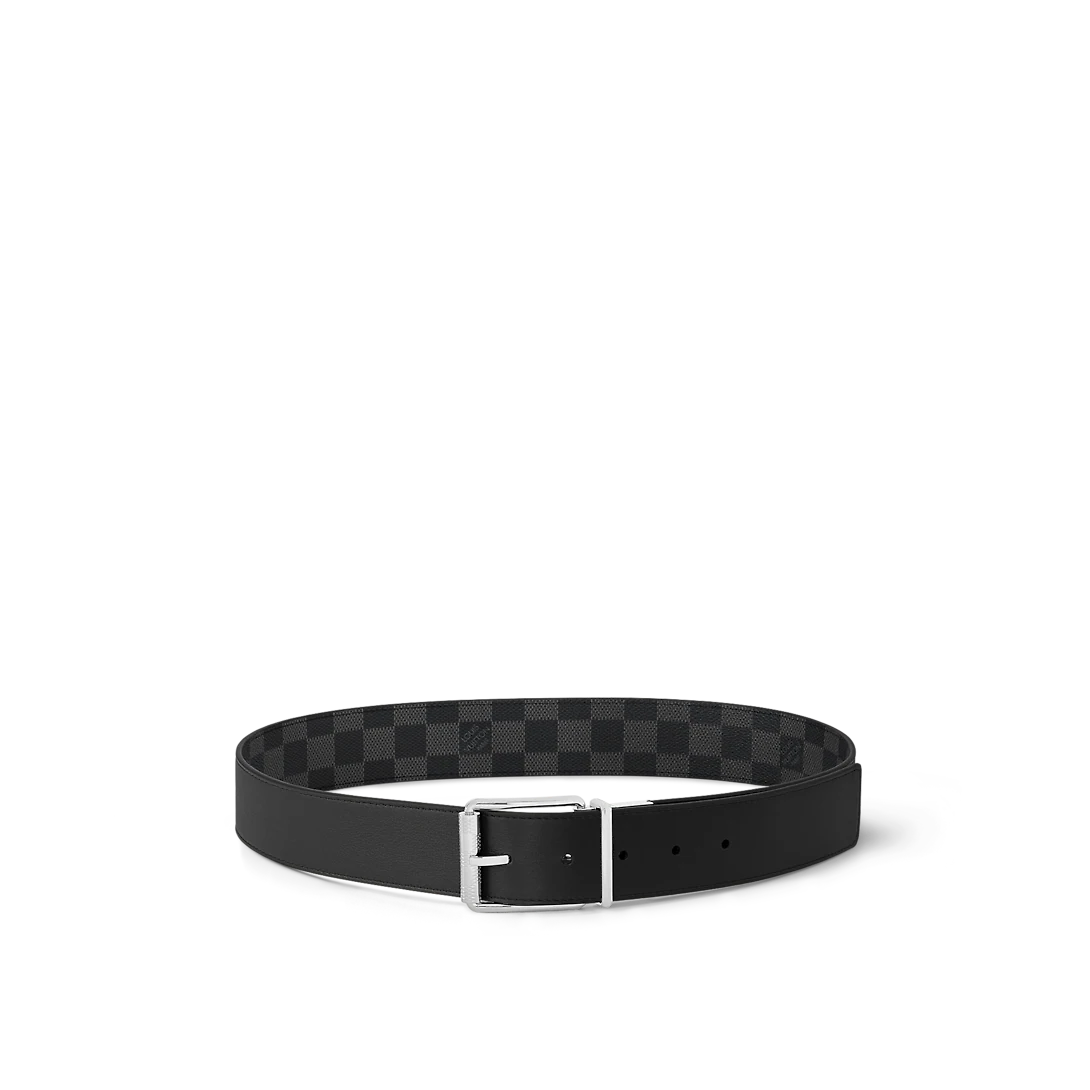 Damier Print 40MM Reversible