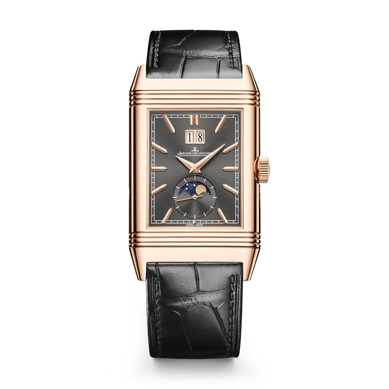 Reverso Tribute Nonantieme 'Enamel' 49.4 x 29.9 mm, Pink Gold 750/1000 (18 carats), Manual winding
