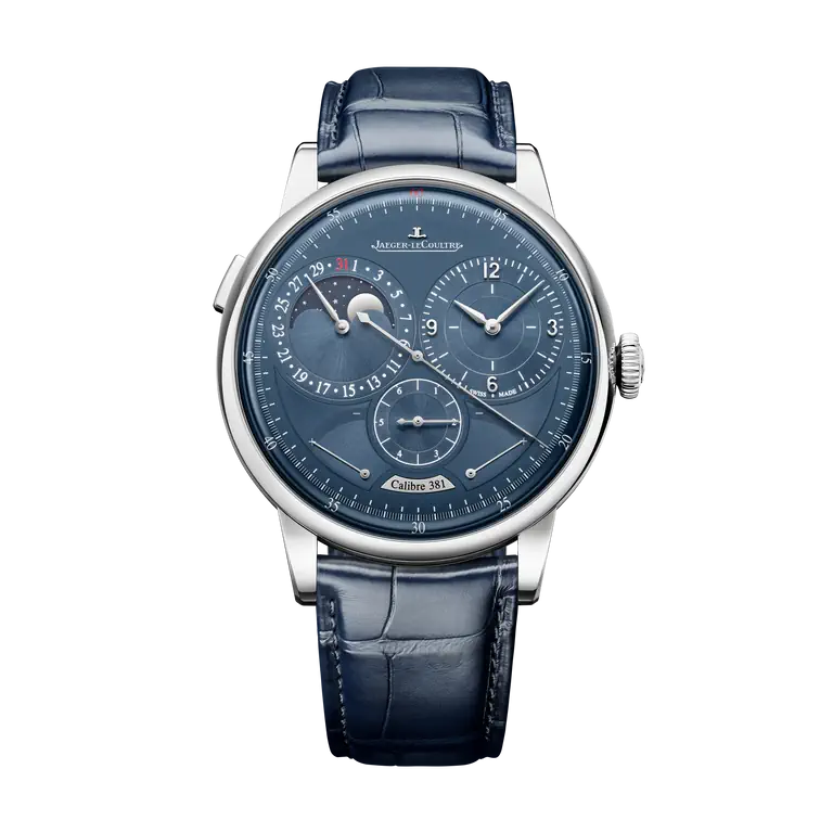 Duometre Quantieme Lunaire 42.5 mm, Stainless steel, Manual winding