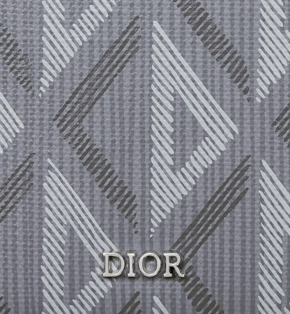 Compact Vertical Wallet Gray CD Diamond Canvas