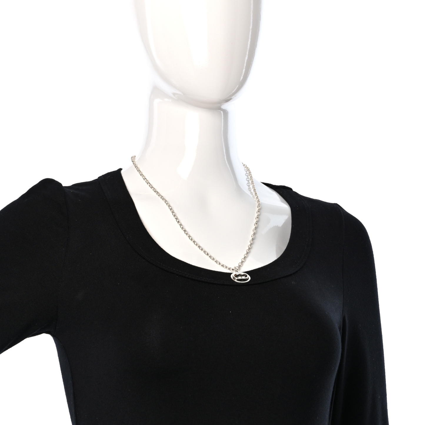 Sterling Silver Interlocking G Pendant Necklace