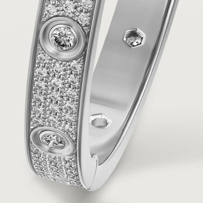 LOVE BRACELET, DIAMOND-PAVED