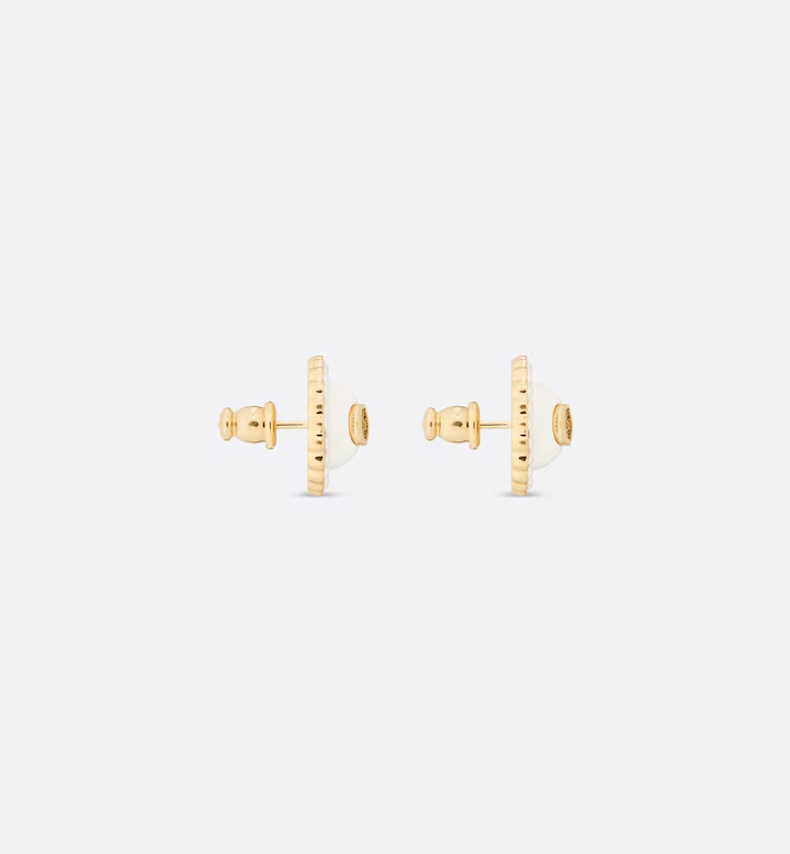 Petit CD Baroque Stud Earrings