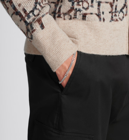 CD Icon Thin Chain Link Bracelet