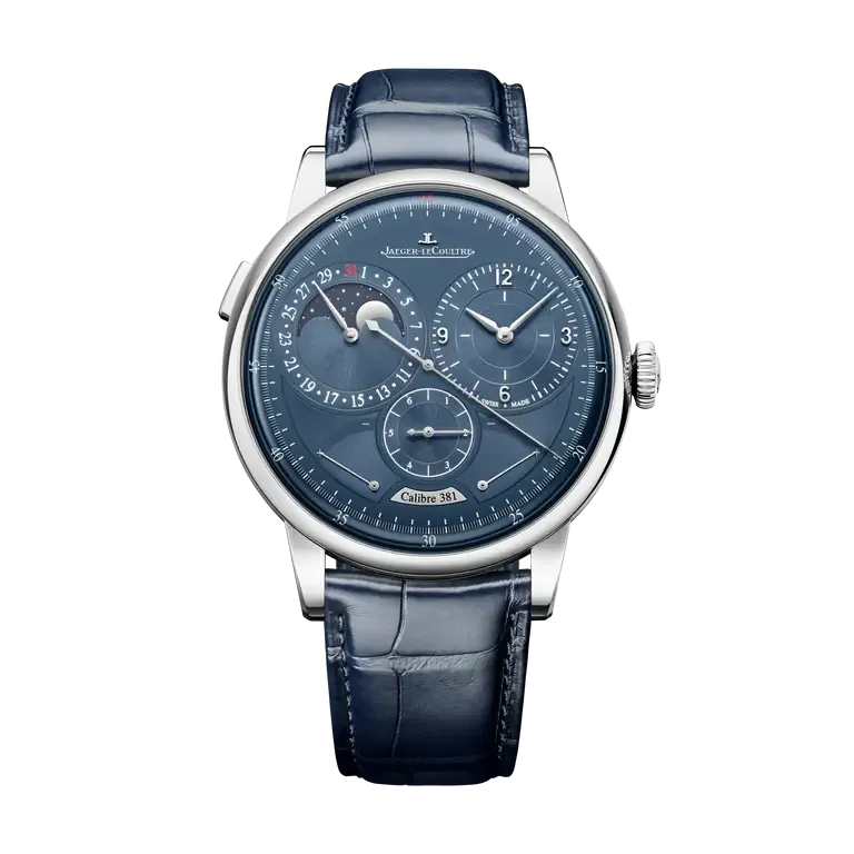 Duometre Quantieme Lunaire 42.5 mm, Stainless steel, Manual winding