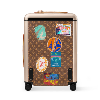 Printed travel suitcase