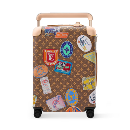 Printed travel suitcase