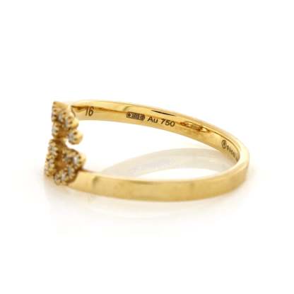 Running Ring 18K Yellow Gold with Diamonds