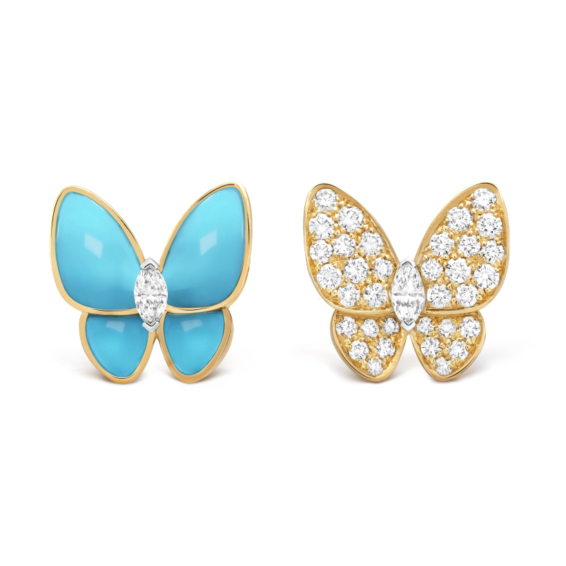 Two Butterfly earrings